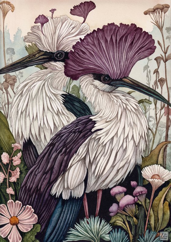 Purple Crested Birds