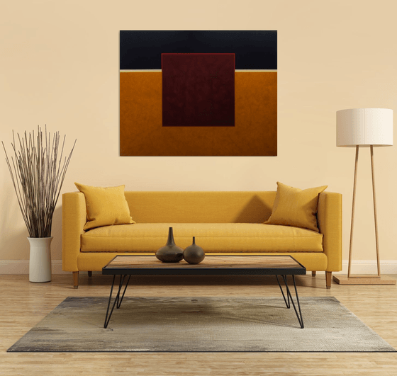 SANGUINE - Modern Color Field Painting on Linen Canvas
