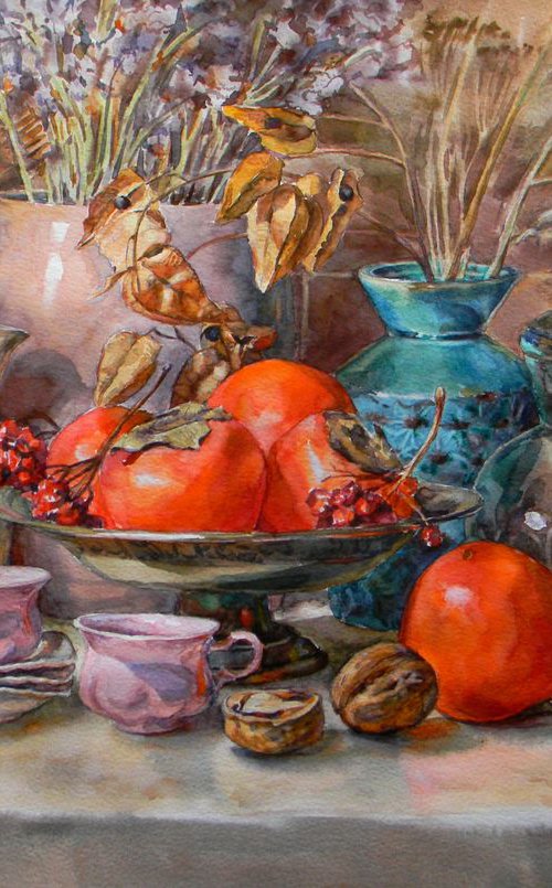 Kitchen still life by Liudmyla Chemodanova