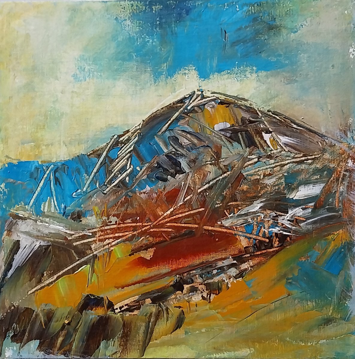 Acrylic Painting , Breath By Sol Michiels, 10 X 10, Artwork For Sale On Artfinder