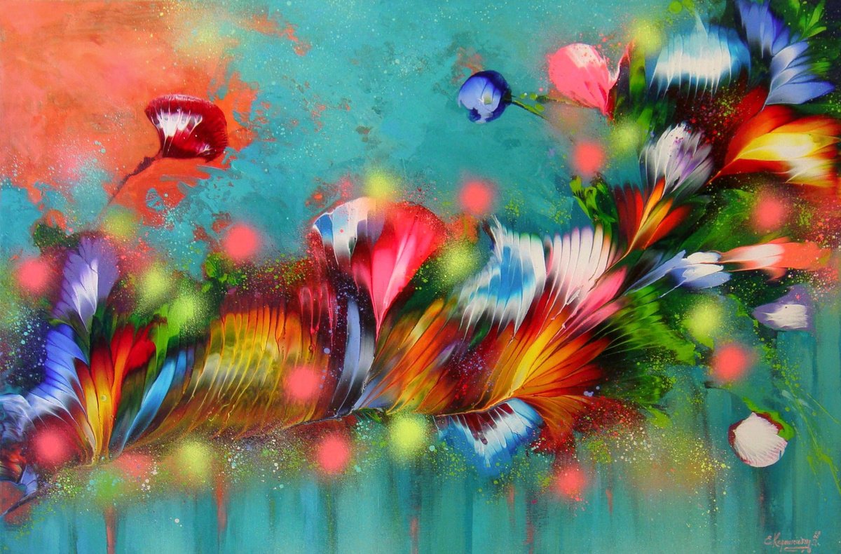 -?Floral Inspiration-? 27.5 x 39.4 (70 x 100 cm) by Irini Karpikioti