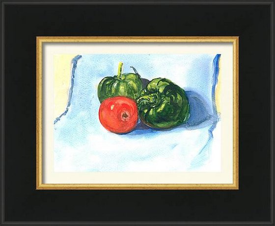 Green Bell Peppers & Tomato