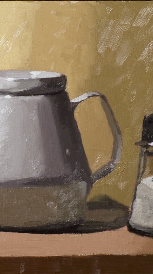 Still Life With White Teapot by Mark Holcroft