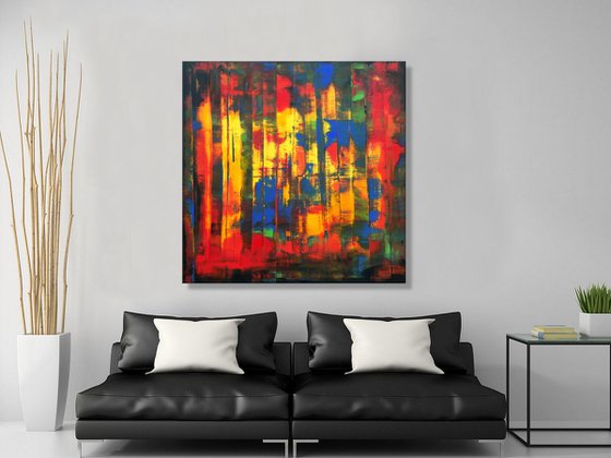 Lost On You - XL LARGE,  ABSTRACT ART – EXPRESSIONS OF ENERGY AND LIGHT. READY TO HANG!