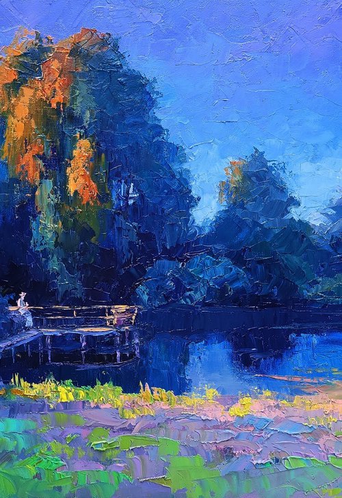 Evening on the Lake by Boris Serdyuk