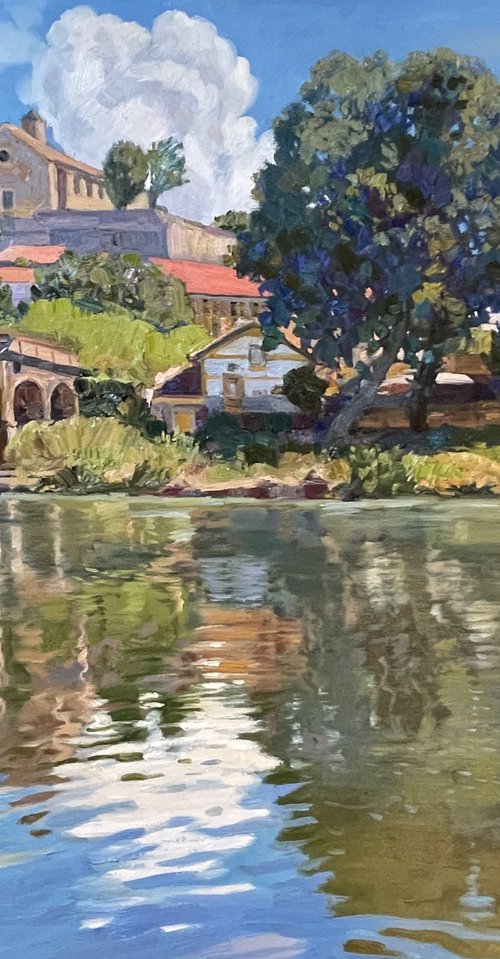 Reflections in the Orb river by Nadezda Stupina