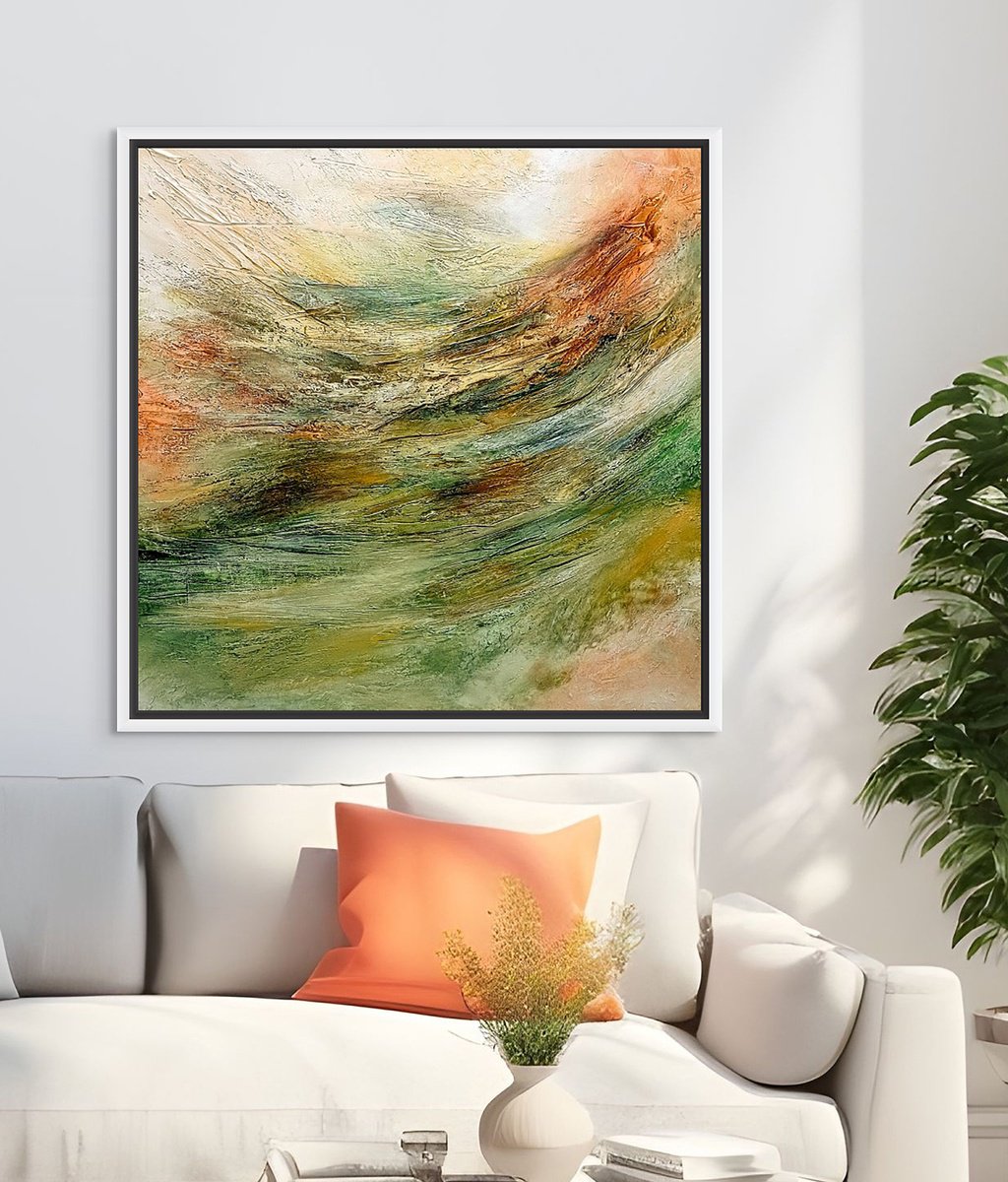 Springtide By Alexandra Petropoulou, 39 X 39, Artwork For Sale On Artfinder