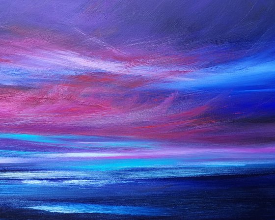 Magenta Dreaming - seascape, emotional, panoramic