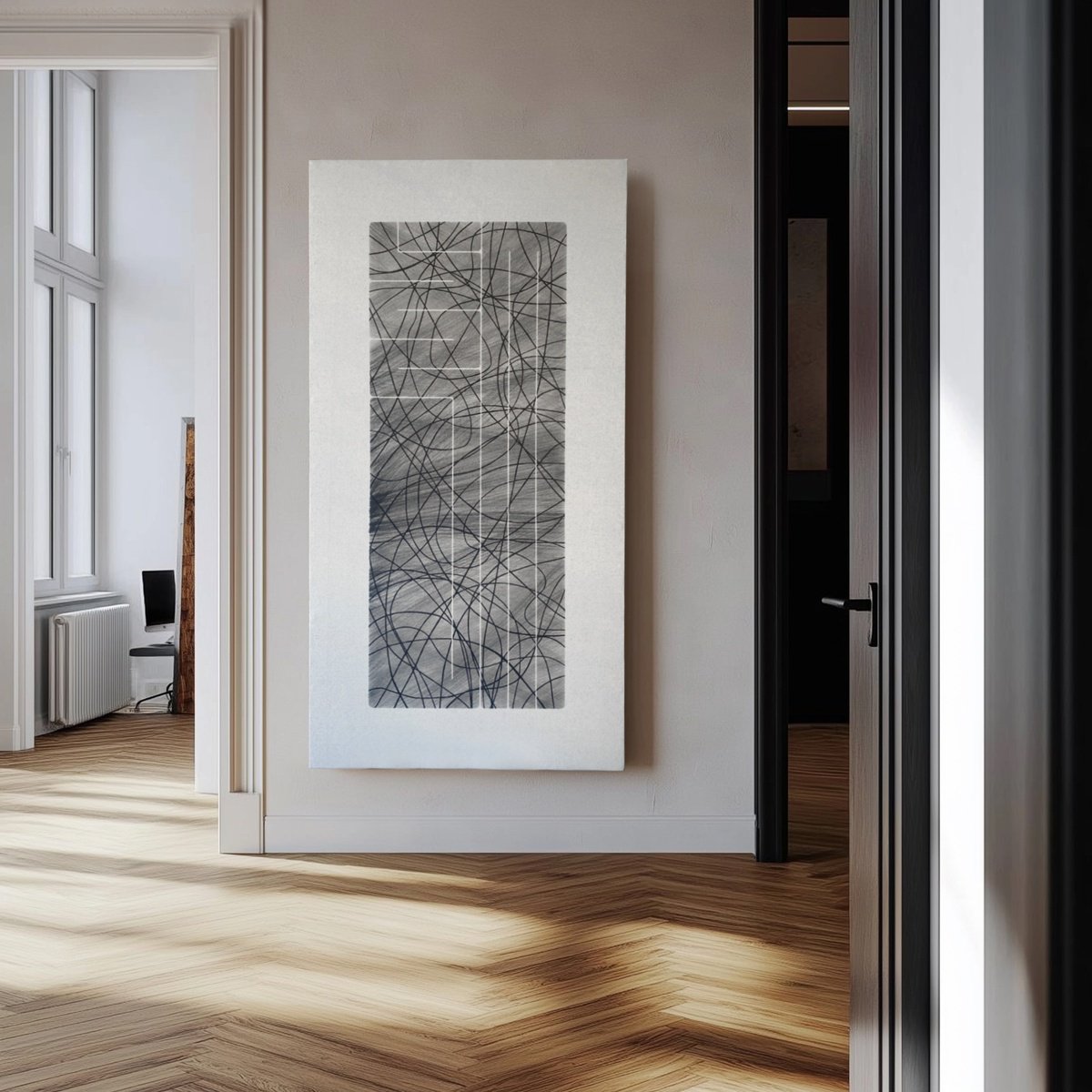 Abstract Acrylic Painting By Andrey Pavli, 34 X 62, Yes, Original Artwork