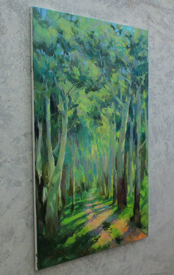 Road in greenery