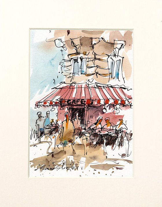 Paris Urban Sketch Watercolor