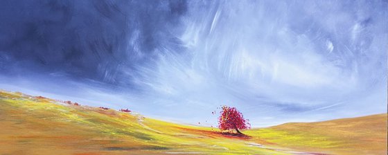 **Dance of the Autumn 1** - Art, colourful, landscape, stunning, panoramic