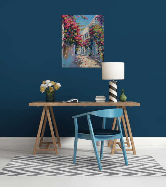 "Courtyard  in  Flowers"