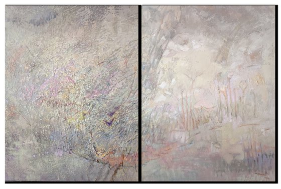 At dawn. Diptych