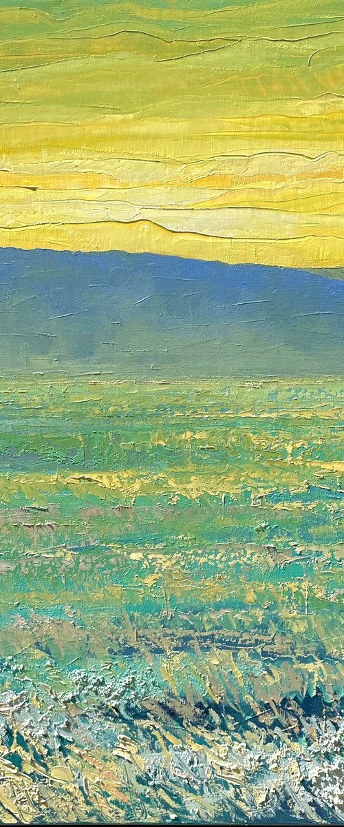 Field at Sunrise II 80x80cm by Tigran Mamikonyan