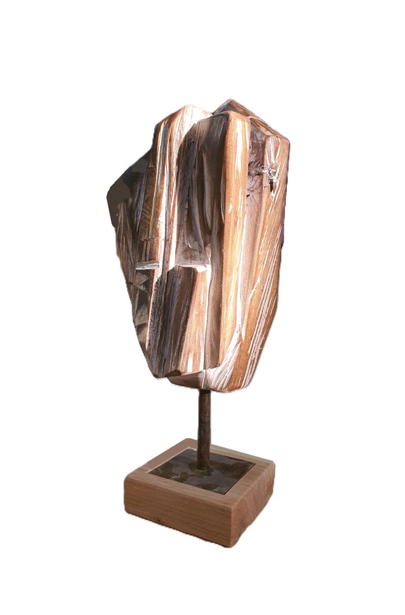 Expressive Wood Sculpture , Tulip By George Troyanov, 9 X 20, Artwork For Sale On Artfinder