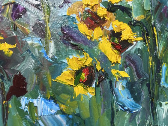 Sunflowers landscape