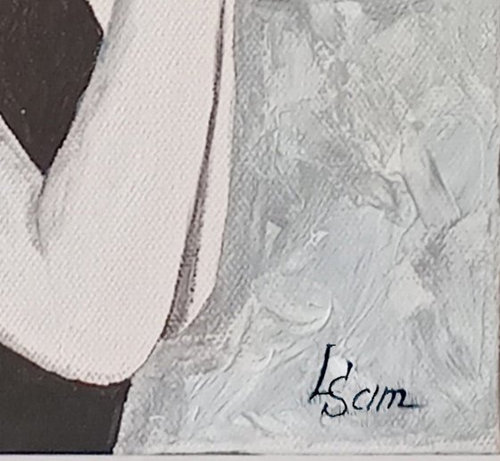Woman with a bottle of perfume