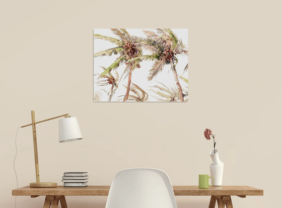Coconut Palms in the Wind