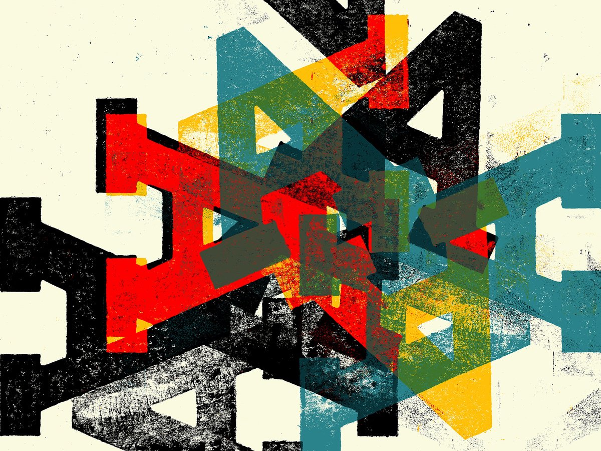 Typographic Giclee Print , Multi 5. By Petr Strnad, 21 X 16, Artwork For Sale On Artfinder
