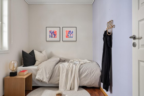 Sunset Oasis, set of 2