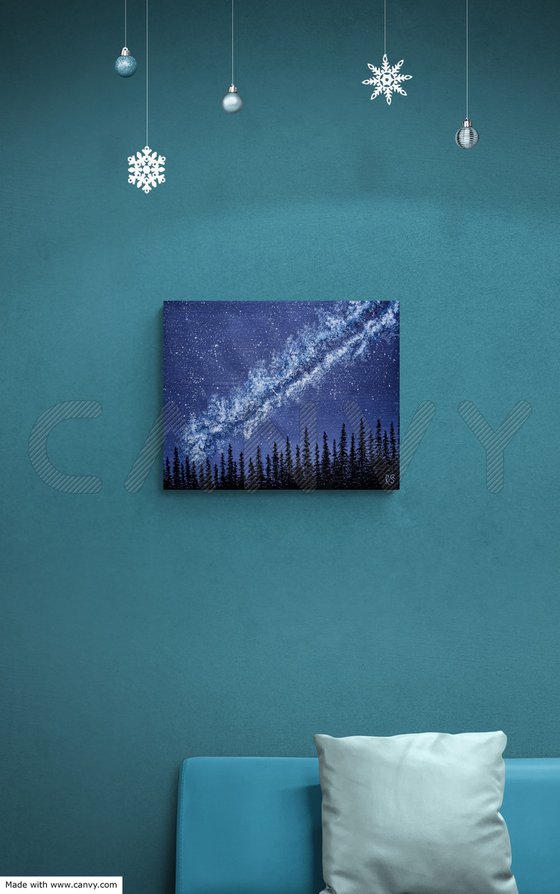 Mystical forest landscape