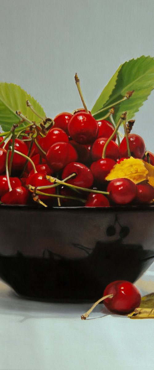 Still Life With Cherries III by Simona Tsvetkova