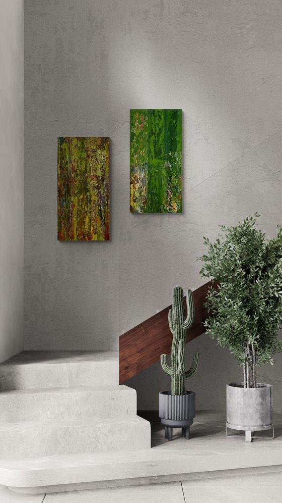 Warmth of Wood. Diptych