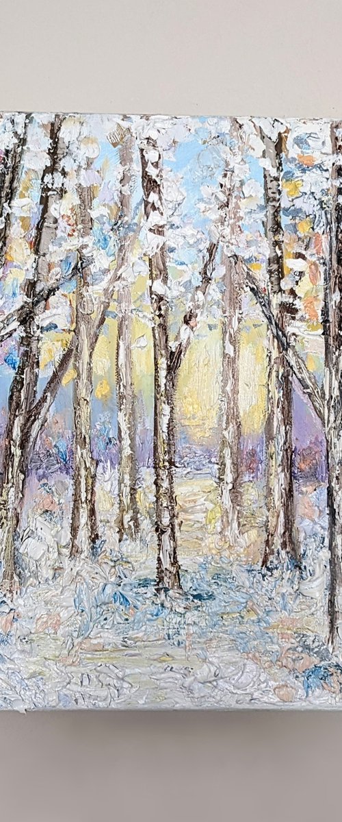 Morning snowfall by Paige Castile