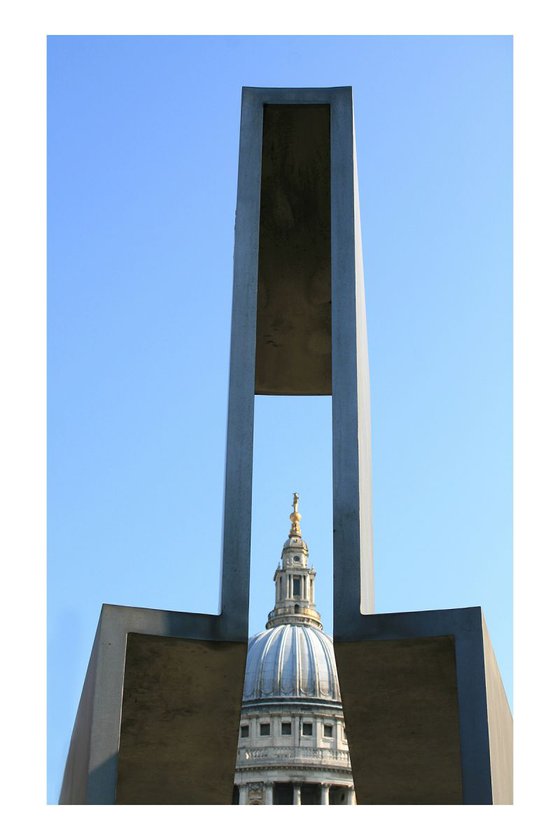 St Paul’s Cathedral inside a modern cross (300th Anniversary Photo Competition one of the winning images)  (LIMITED EDITION of 20) 12" X 8"