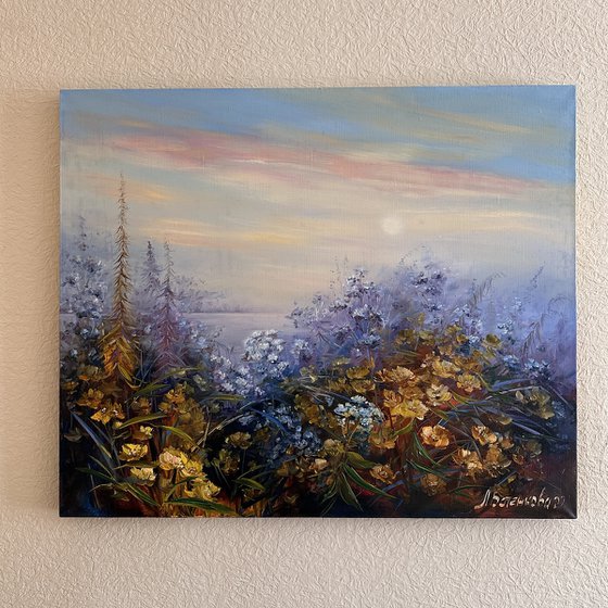 Between autumn and summer. Oil on canvas.