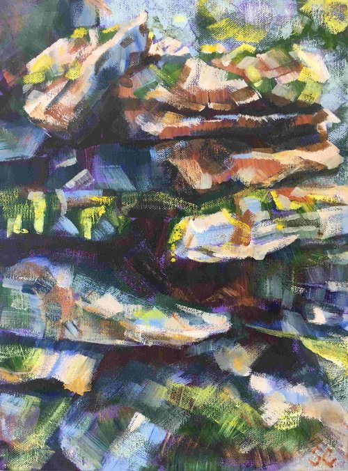 Cumbrian Rocks by Susan Clare