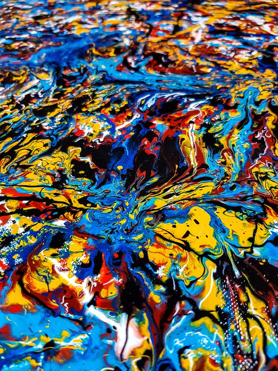 - Ownership - Style of JACKSON POLLOCK. Abstract Expressionism Painting.