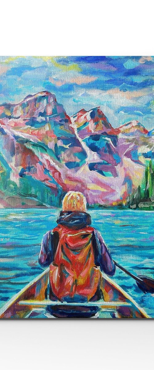 Exploring Lake Louise by Christopher Figat