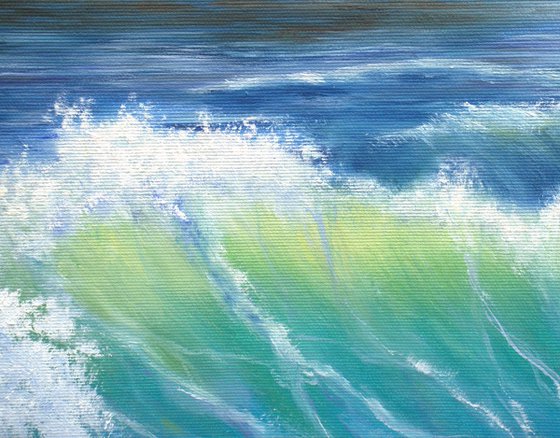Blue sea waves