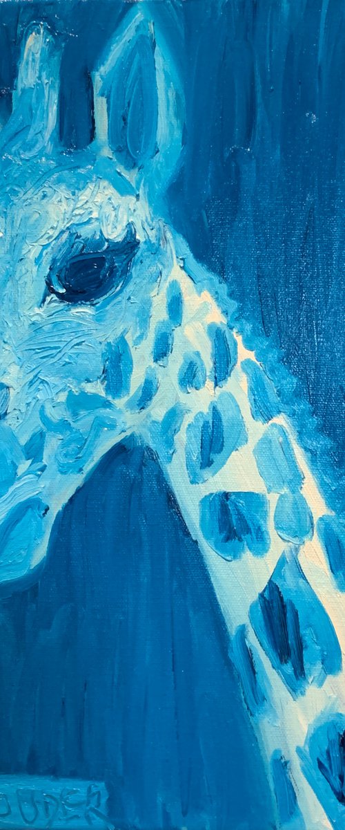 Blue Giraffe by Ryan  Louder