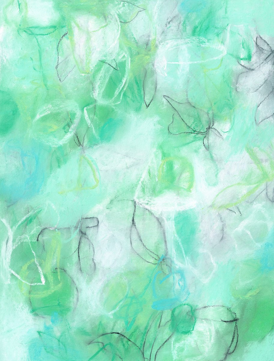 Abstract Drawing By Sara Richardson Artist, 15 X 20", Float No.20, Original Artwork