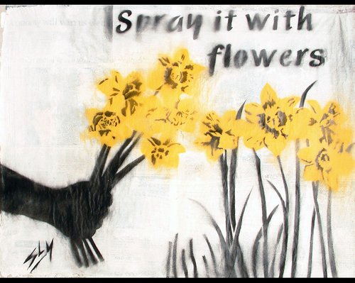 Spray it with flowers (on the Daily Telegraph) + free poem by Juan Sly