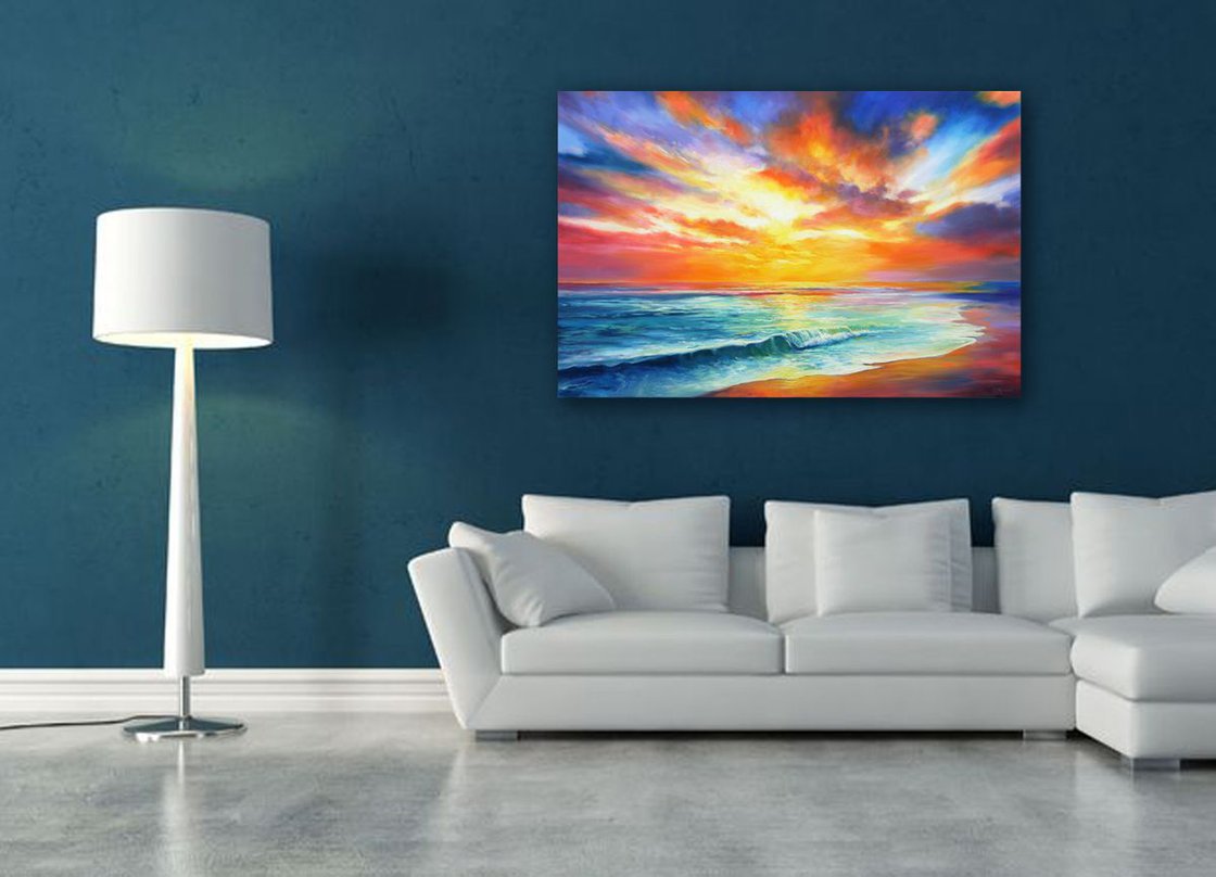 Sunset Symphony Oil painting by Behshad Arjomandi | Artfinder