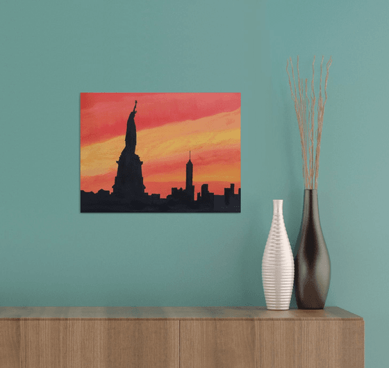 SOLD-New York Sunset Sky