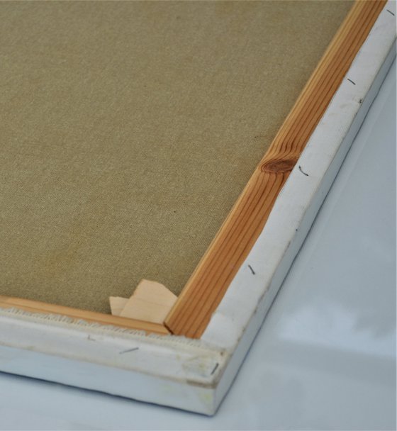 Golden time. Large abstract Oil Painting