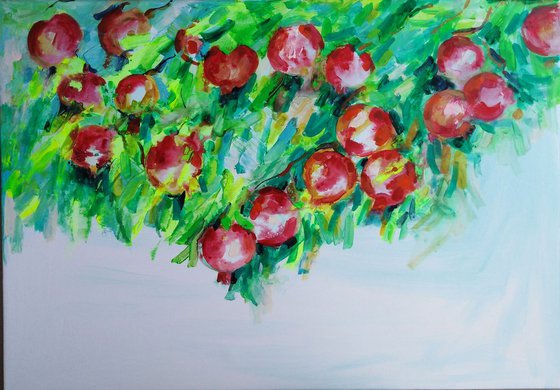 Pomegranate tree-(100x70cm)