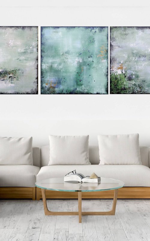 MORNING MIST TRIPTYCH by Susan Wooler