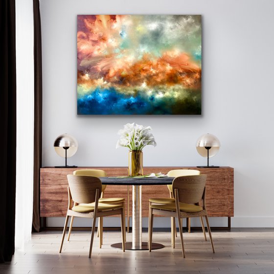 It was a good day - Large Abstract Painting - 80cm x 100cm