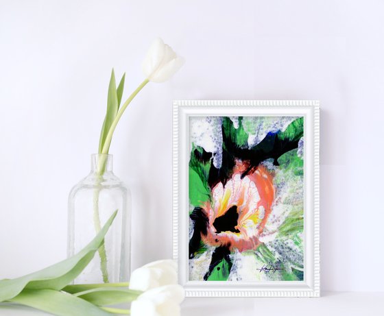 Blooming Magic 153 - Framed Floral Painting by Kathy Morton Stanion