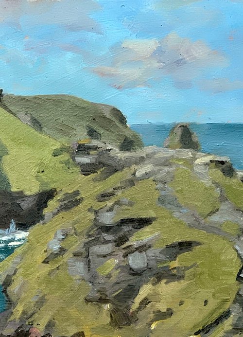 Entrance to Boscastle Harbour by Louise Gillard