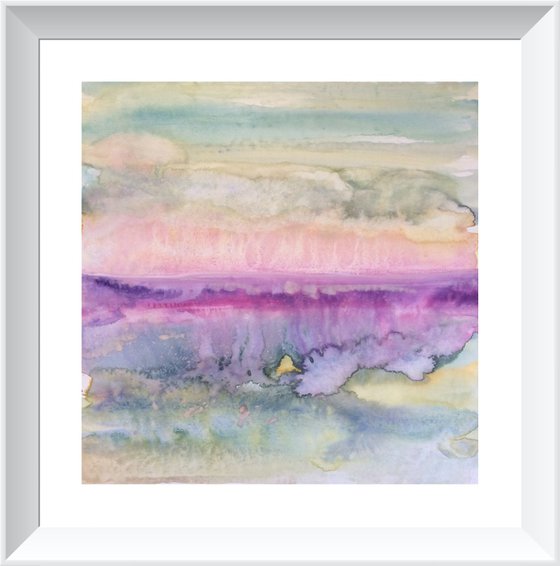 Ahrenshoop Dreaming VI - Landscape Seascape Watercolor