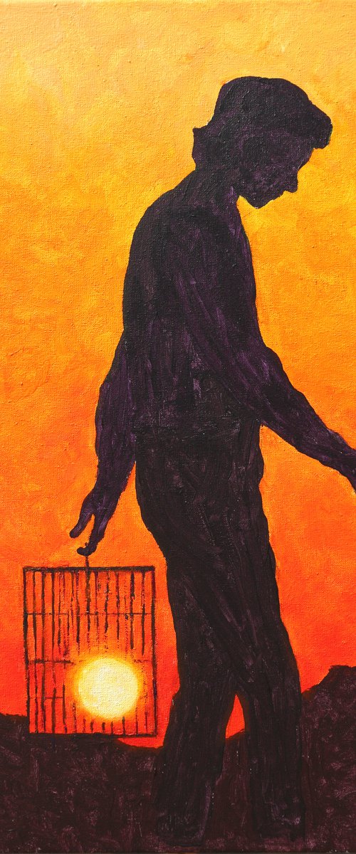Bird catcher, 30*40 by Dmytro Yeromenko
