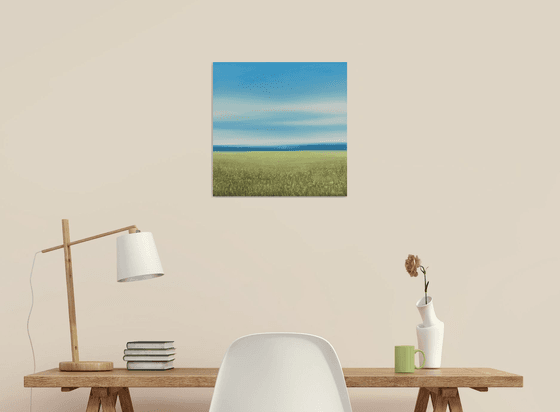 Green Grass - Blue Sky Landscape