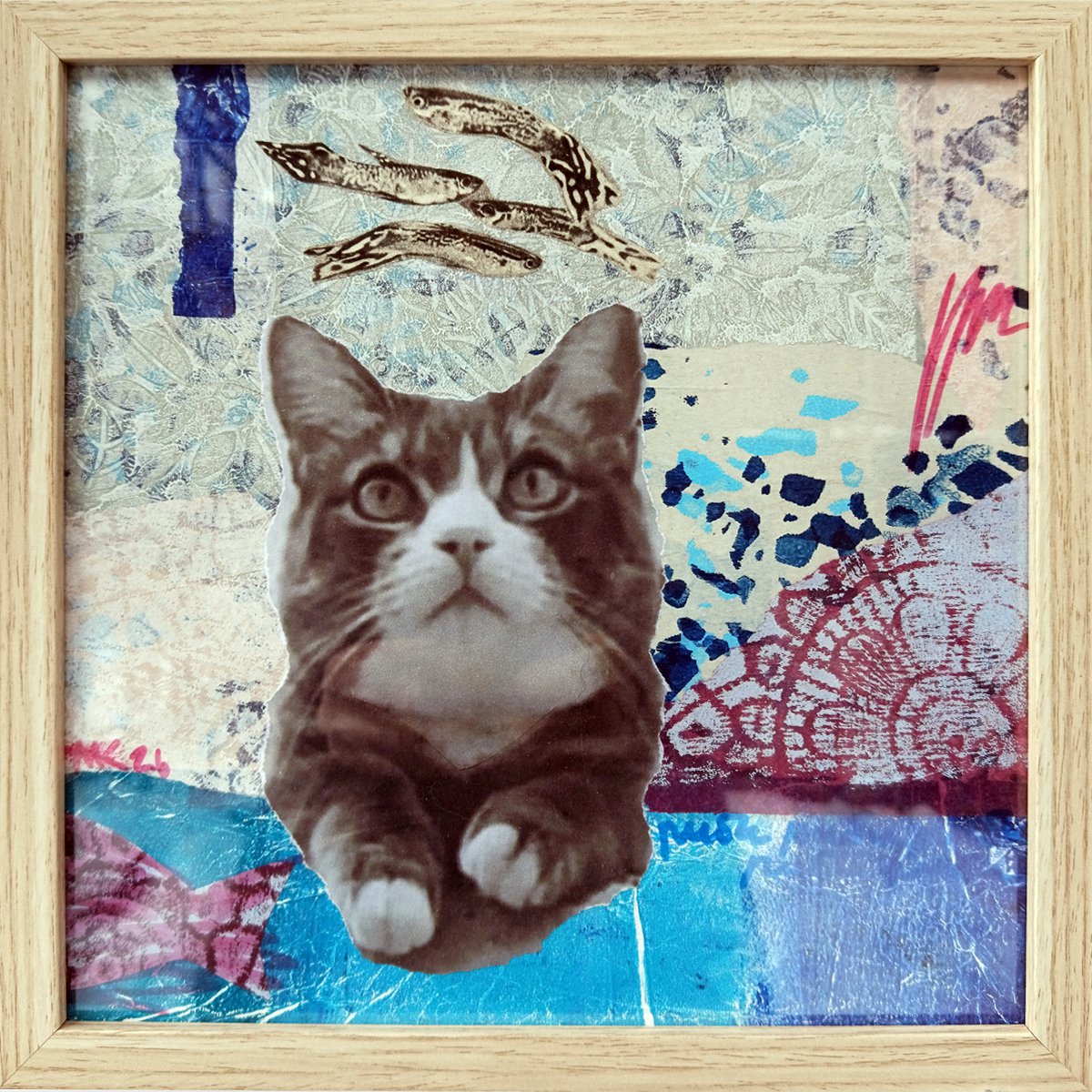 Fish Are On My Mind By Margot Raven, 10 X 10, Artwork For Sale On Artfinder